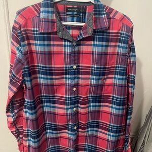 Nautica Men's Multicolor Plaid Button-Down Shirt